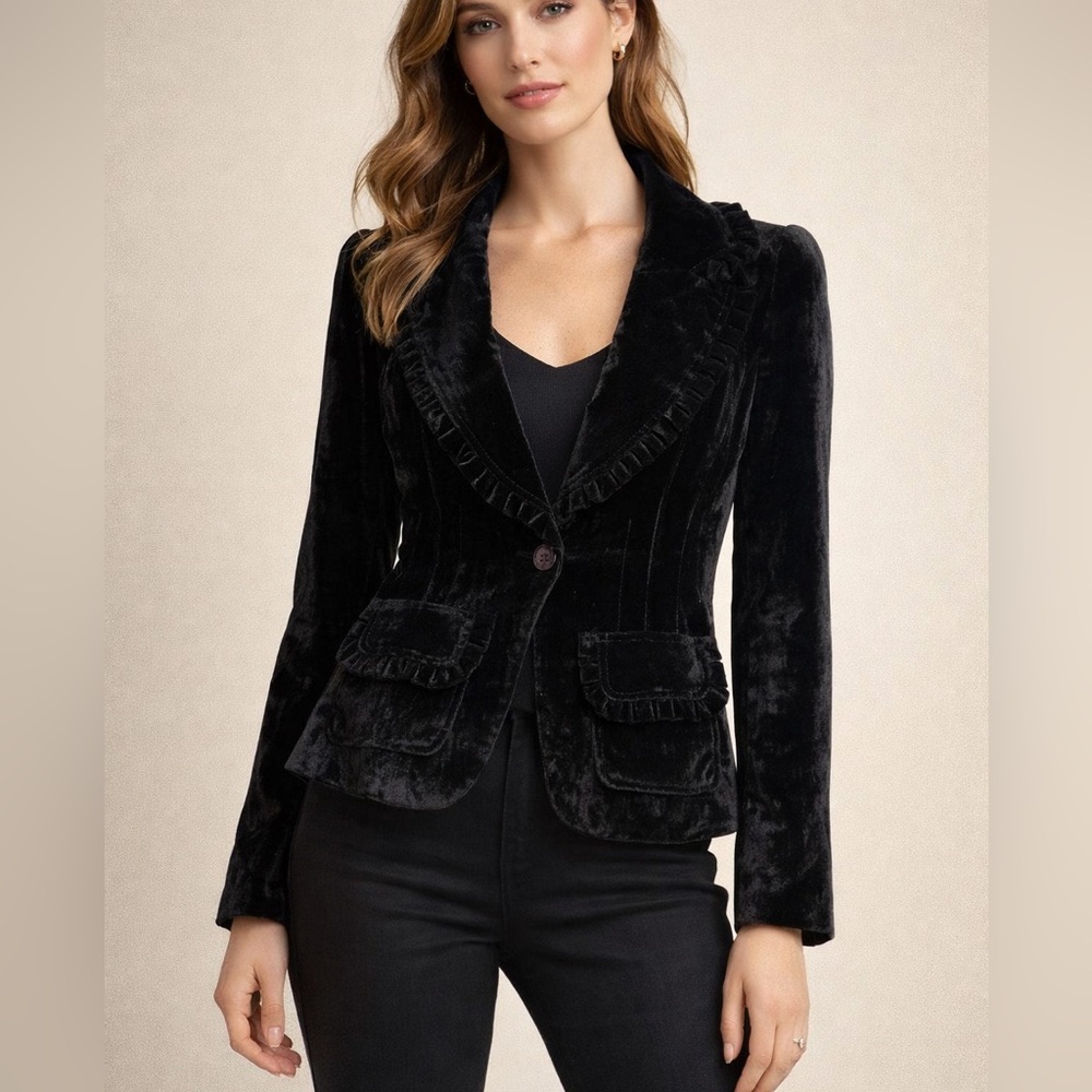 Bebe Velvet blazer size 4